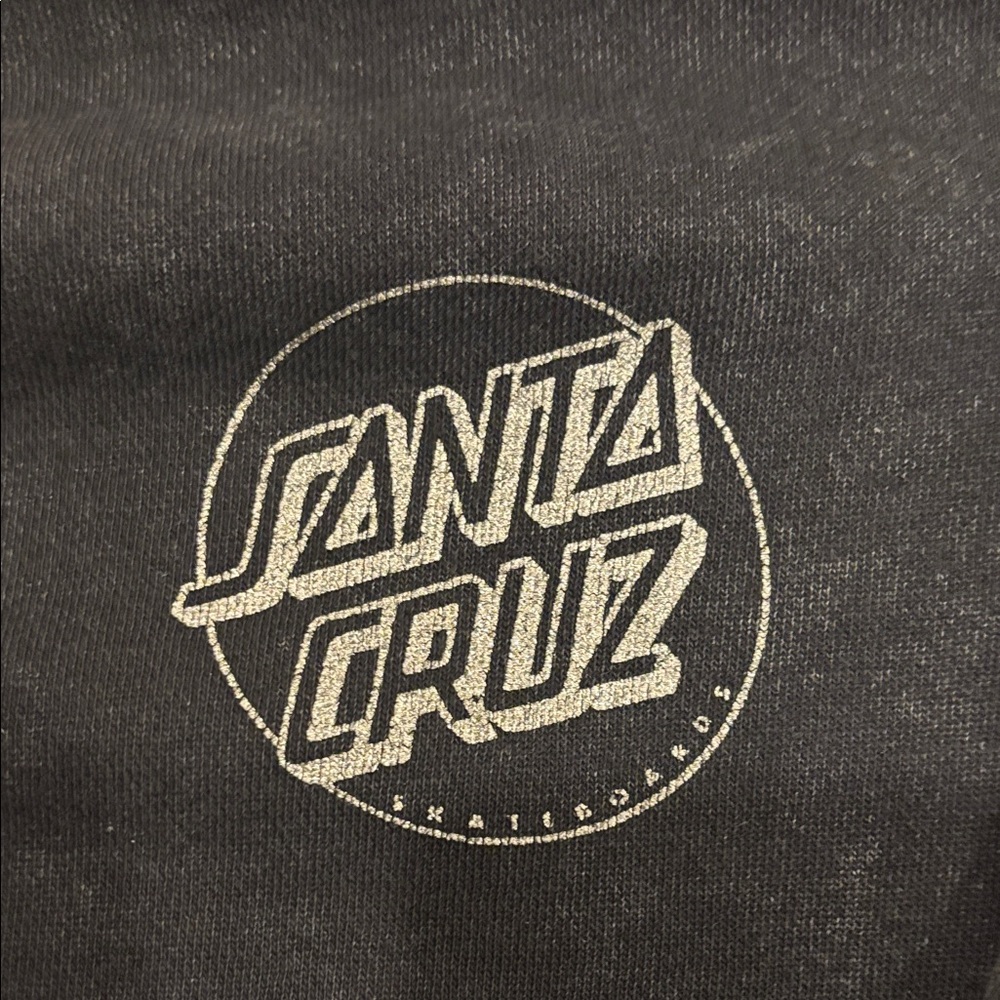 Santa Cruz Skateboards Black Crewneck Sweatshirt